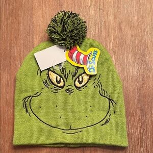 Dr. Seuss Grinch Kids Hat with Pom Pom